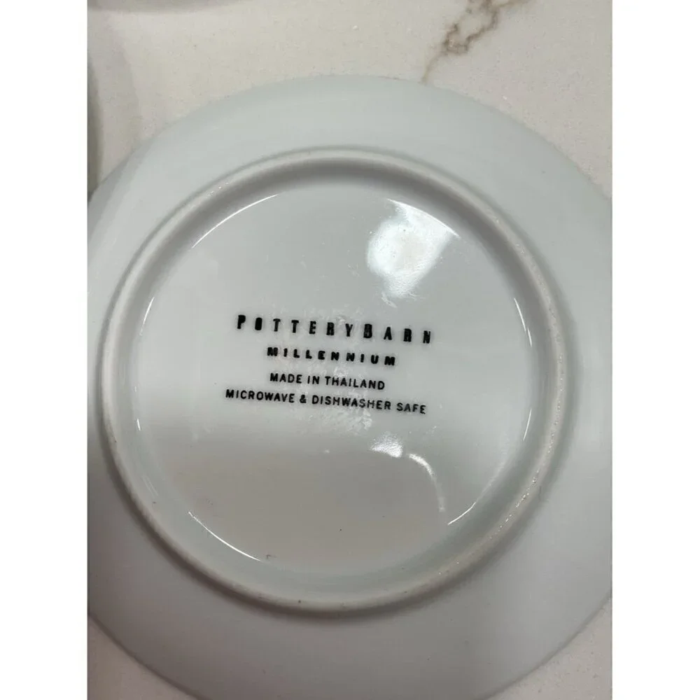 Pottery Barn China Millennium Coasters Set of 5 Coasters 4”